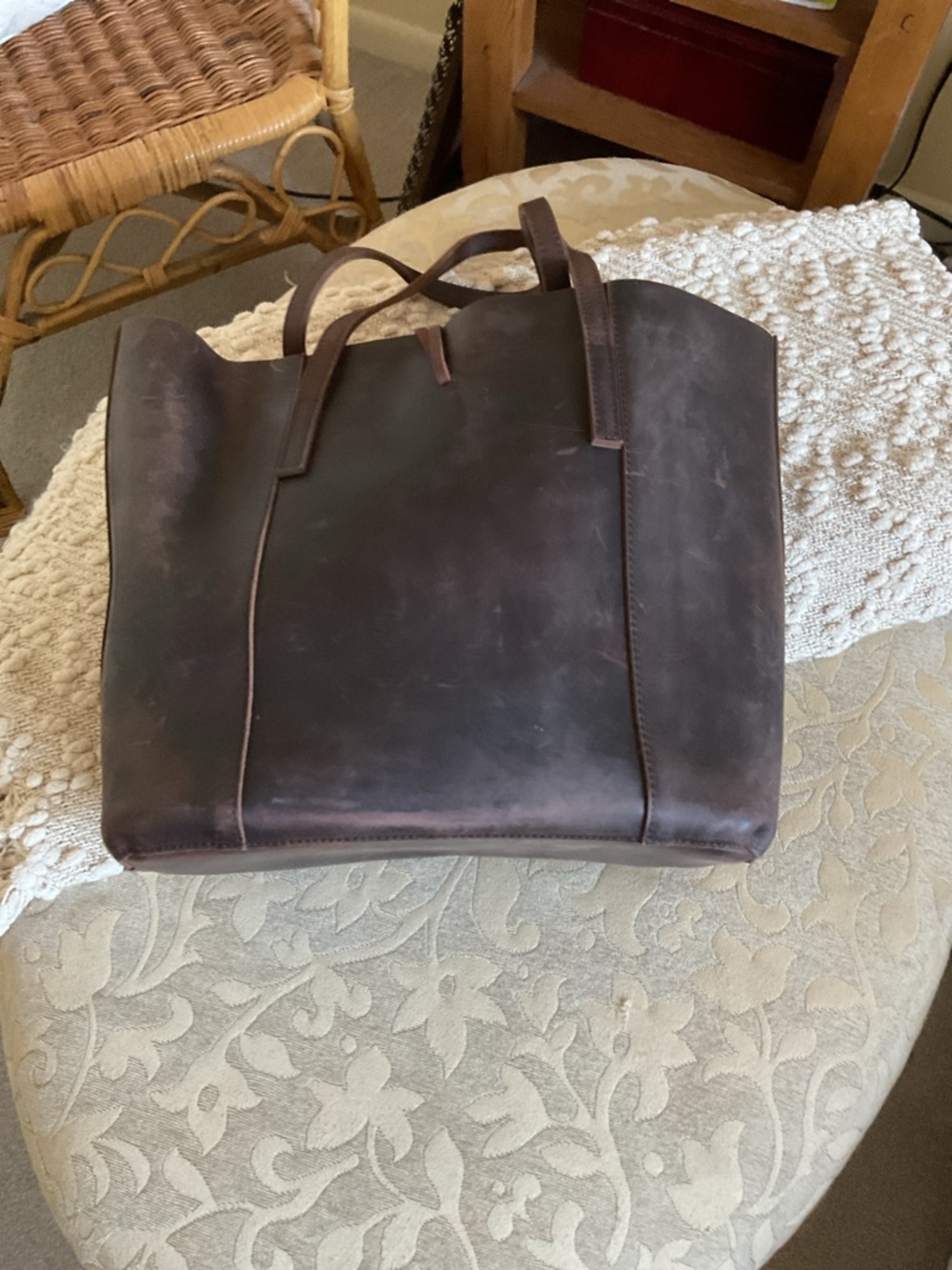 BaseballFan Large Size Super Quality Vintage Cowhide Baseball Glove Leather Tote - Picture 10 of 12